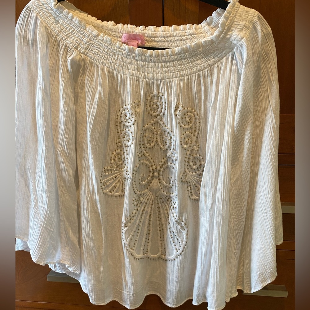 Lilly Pulitzer Nita top off the shoulder XS